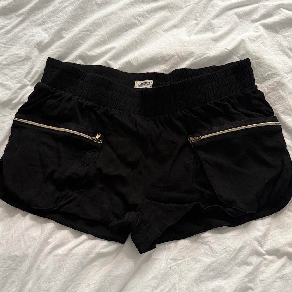 L’agence size 6 Shorts with Zipper Details